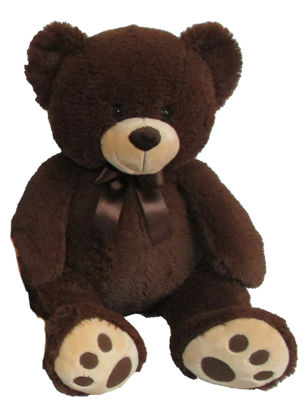 Obrázek Plyšový medvídek 60 cm, tmavě hnědý
