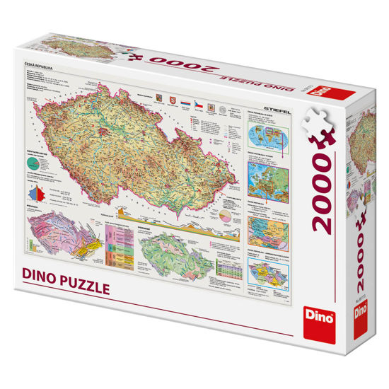 Obrázek z Puzzle Mapy české republiky 2000D 
