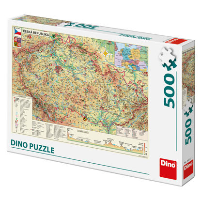 Obrázek Puzzle Mapa české republiky 500D