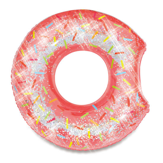 Obrázek z Nafukovací kruh donut se třpytkami 