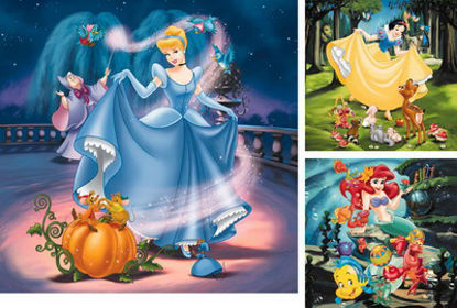 Obrázek Puzzle Disney Princezny 3x49 dílků