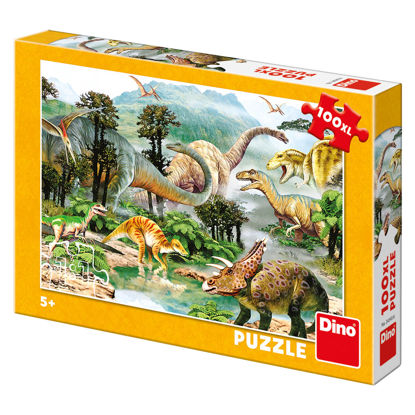 Obrázek Puzzle Život dinosaurů 100DXL