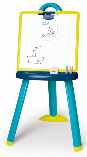 Obrázek z Dětská kreslící tabule plastová modrá 