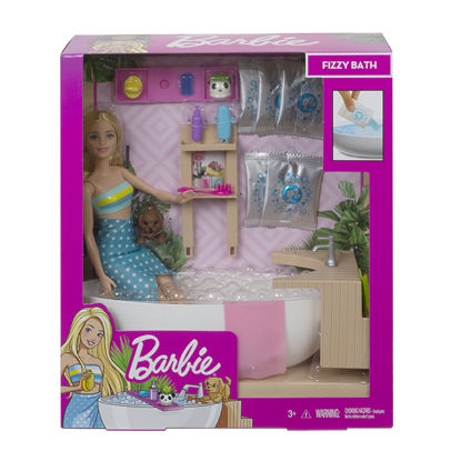 Obrázek Barbie WELLNESS PANENKA V LÁZNÍCH herní set