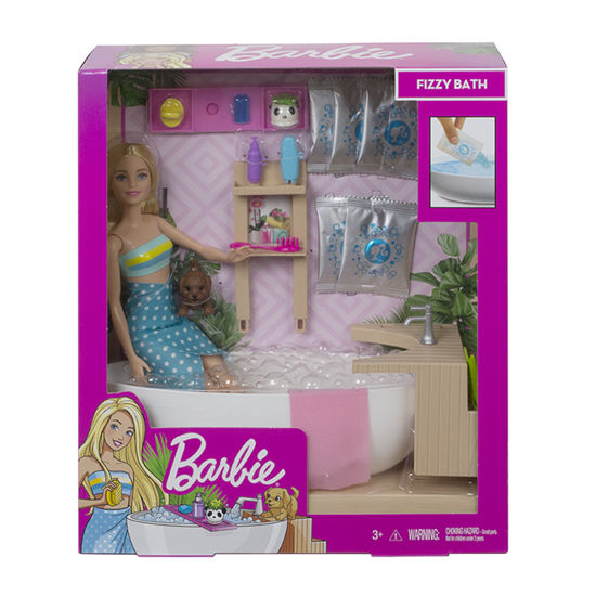 Obrázek z Barbie WELLNESS PANENKA V LÁZNÍCH herní set 