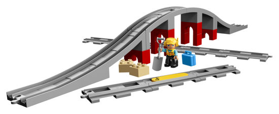 Obrázek z LEGO Duplo 10872 Doplňky k vláčku – most a koleje 