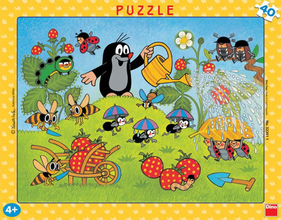 Obrázek z Puzzle Krtek v jahodách  40D 