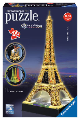 Obrázek Eiffelova věž (Noční edice) 3D puzzle