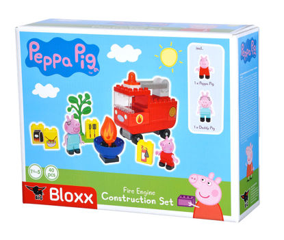 Obrázek PlayBig BLOXX Peppa Pig Hasičské auto s příslušenstvím