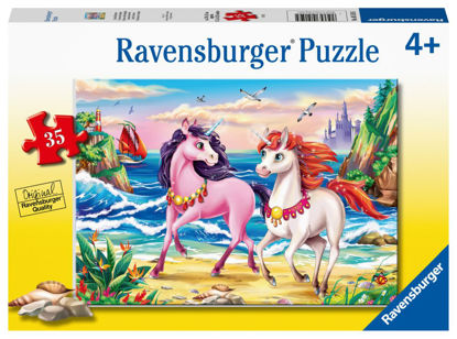 Obrázek Plážoví jednorožci puzzle 35 dílků