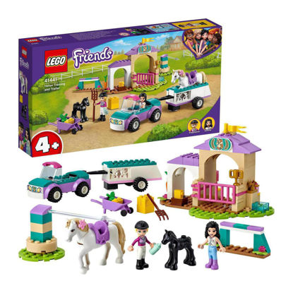 Obrázek LEGO Friends 41441 Auto s přívěsem a výcvik koníka