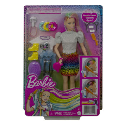Obrázek Barbie LEOPARDÍ PANENKA s dlouhými vlasy