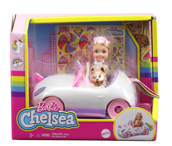 Obrázek z Barbie CHELSEA A KABRIOLET s nálepkami 
