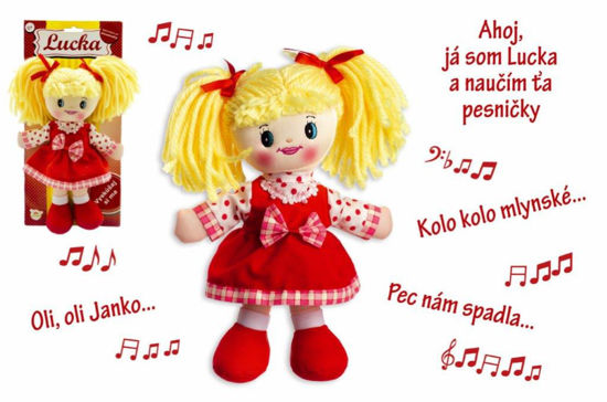 Obrázek z Bábika Lucka handrová plyš, slovenský spievajúci 