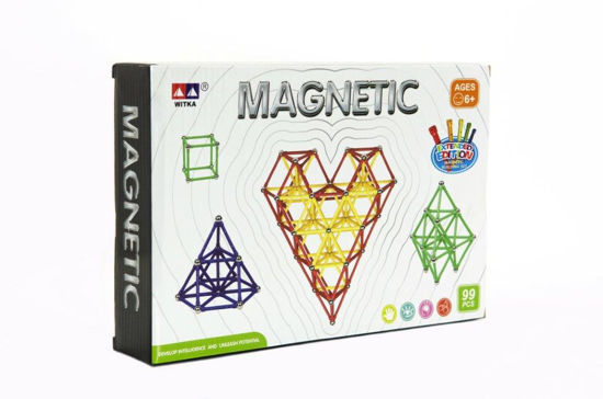 Obrázek z Magnetická stavebnice MAGNETIC barevná 